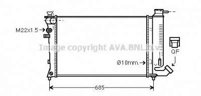 AVA QUALITY COOLING cna2112 -  Радиатор, охлаждение двигателя